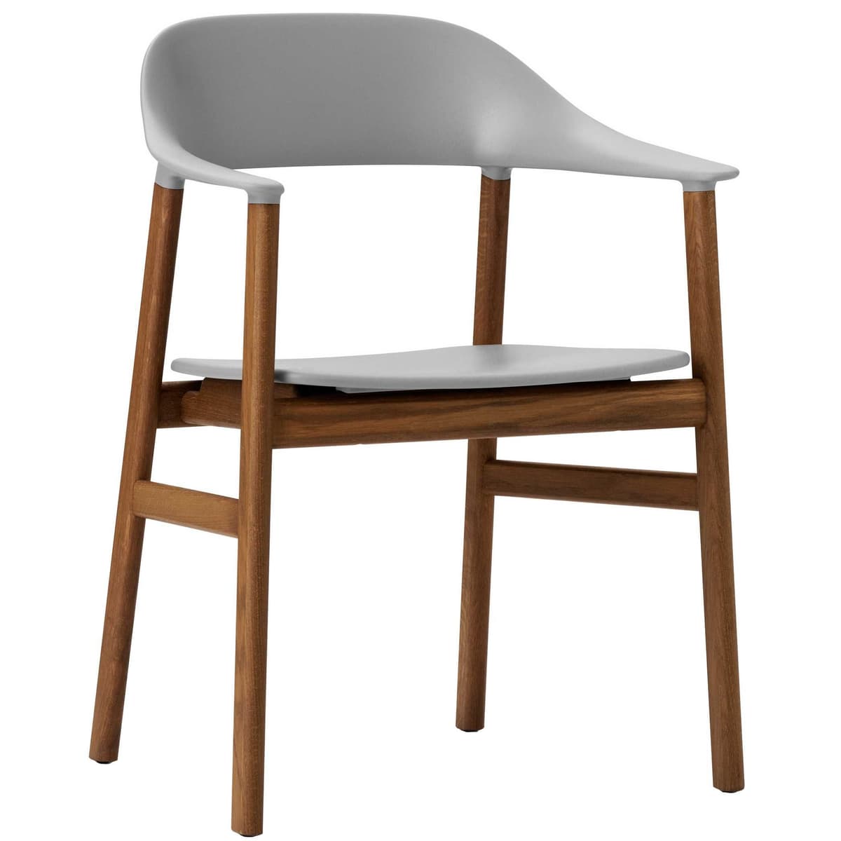 Normann Copenhagen Herit Armchair Smoked Oak Stoel Grijs