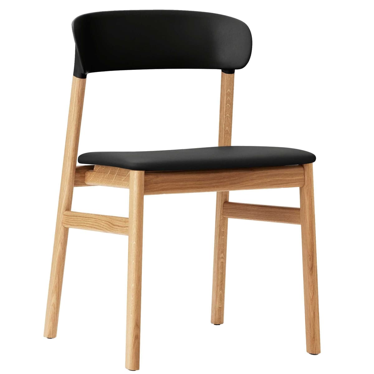 Normann Copenhagen Herit Oak Stoel Spectrum Leer Zwart