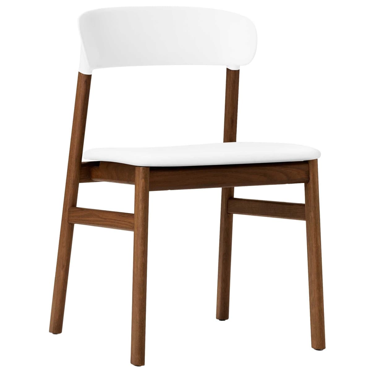 Normann Copenhagen Herit Smoked Oak Stoel Spectrum Leer Wit