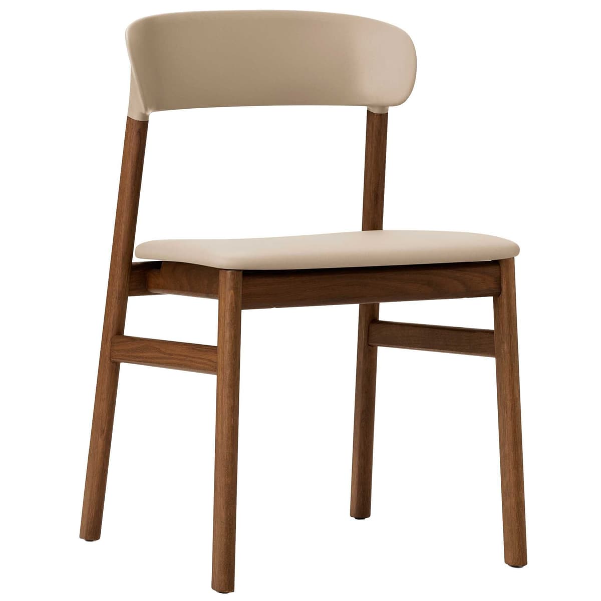 Normann Copenhagen Herit Smoked Oak Stoel Spectrum Leer Zand