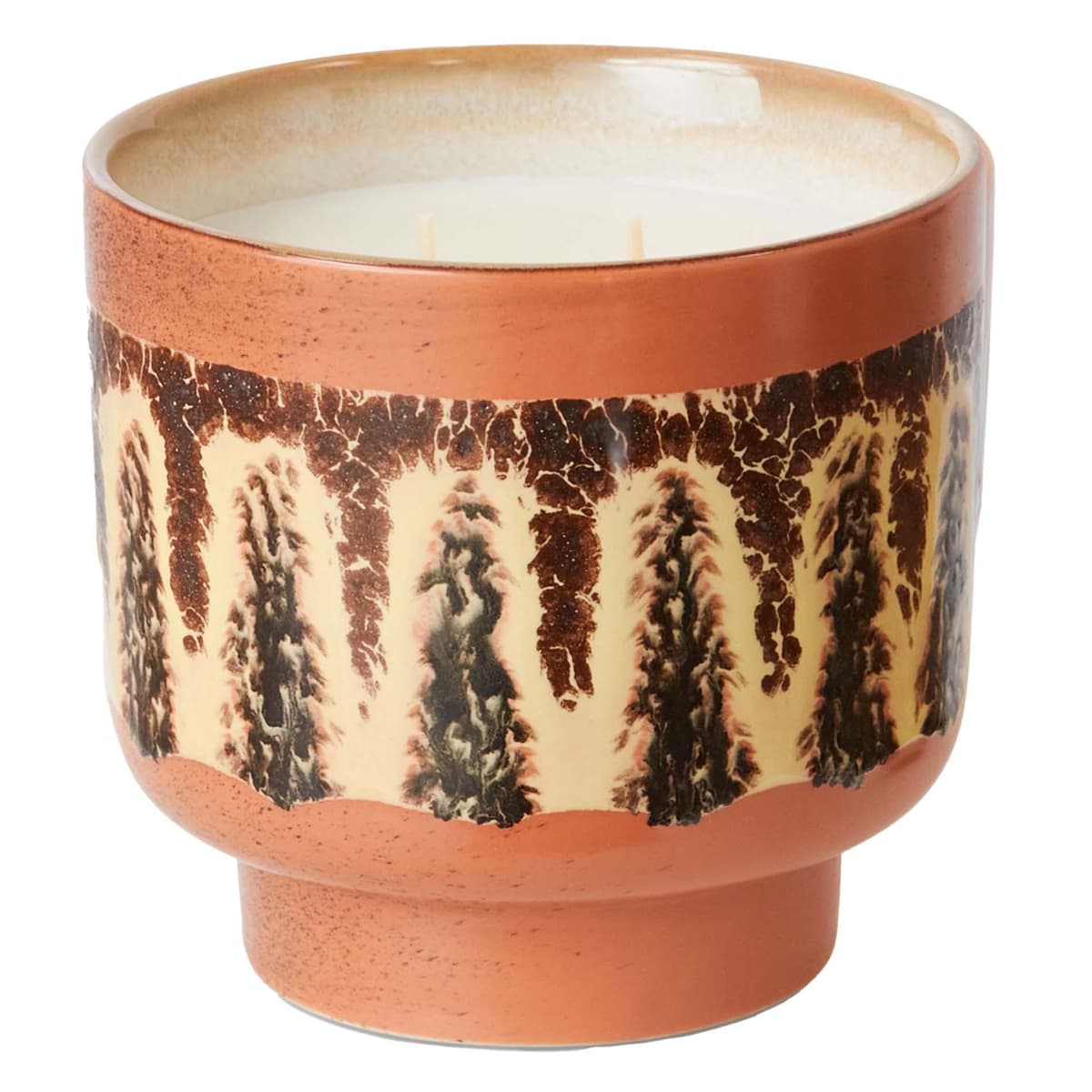 HKliving 70's Ceramic GeurkaarsØ12,5 Kyoto