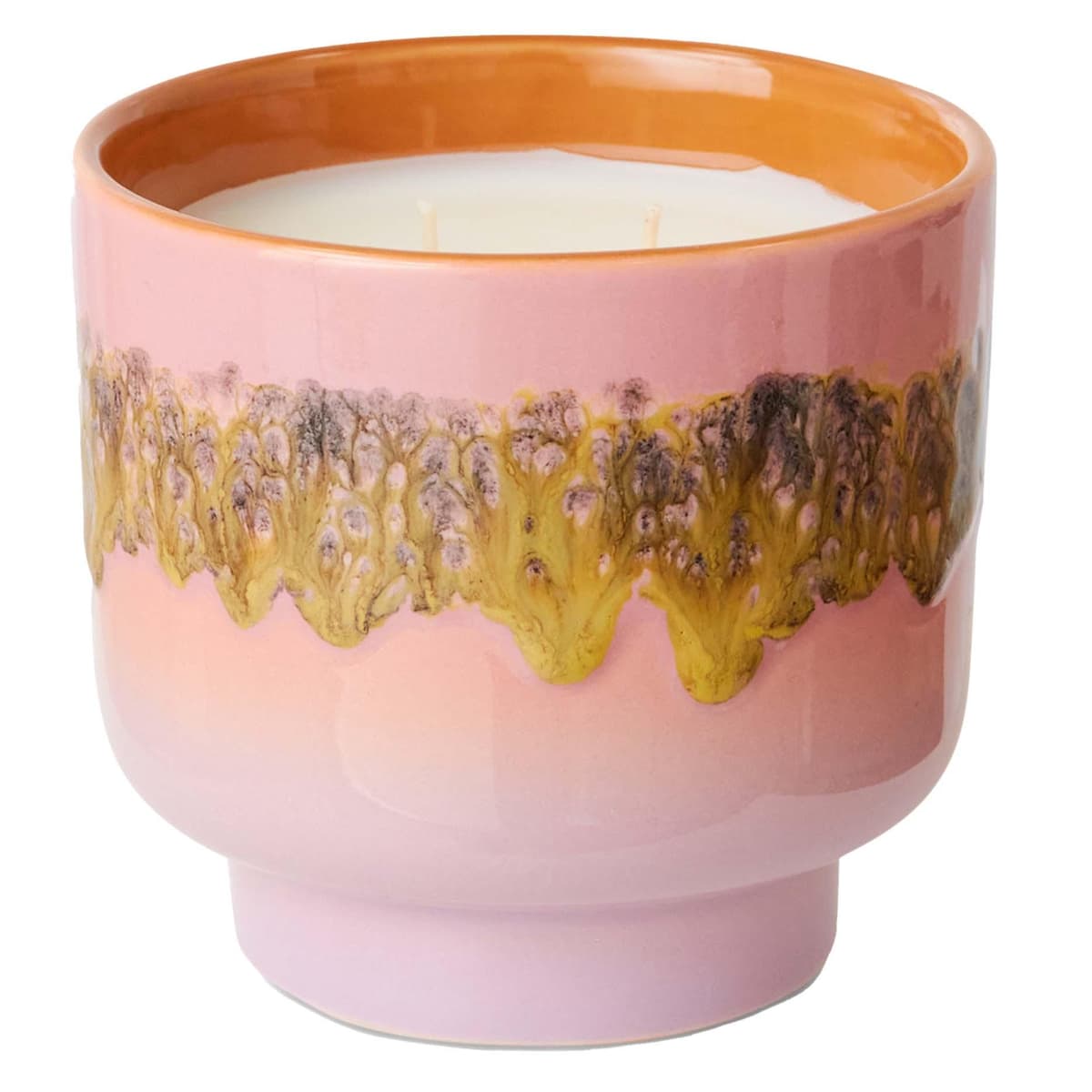 HKliving 70's Ceramic GeurkaarsØ12,5 Miami