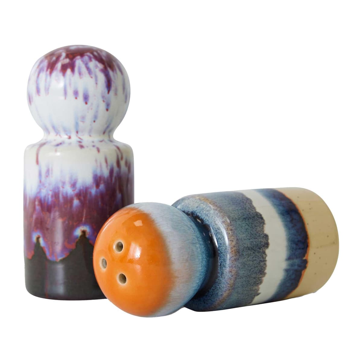 HKliving 70's Ceramic Peper En Zout Set Stargaze