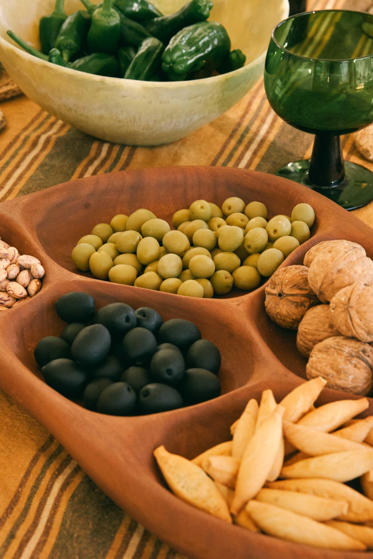 HKliving Acacia Hout Apppetizer Serveerschaal L 37x60 thumbnail 3