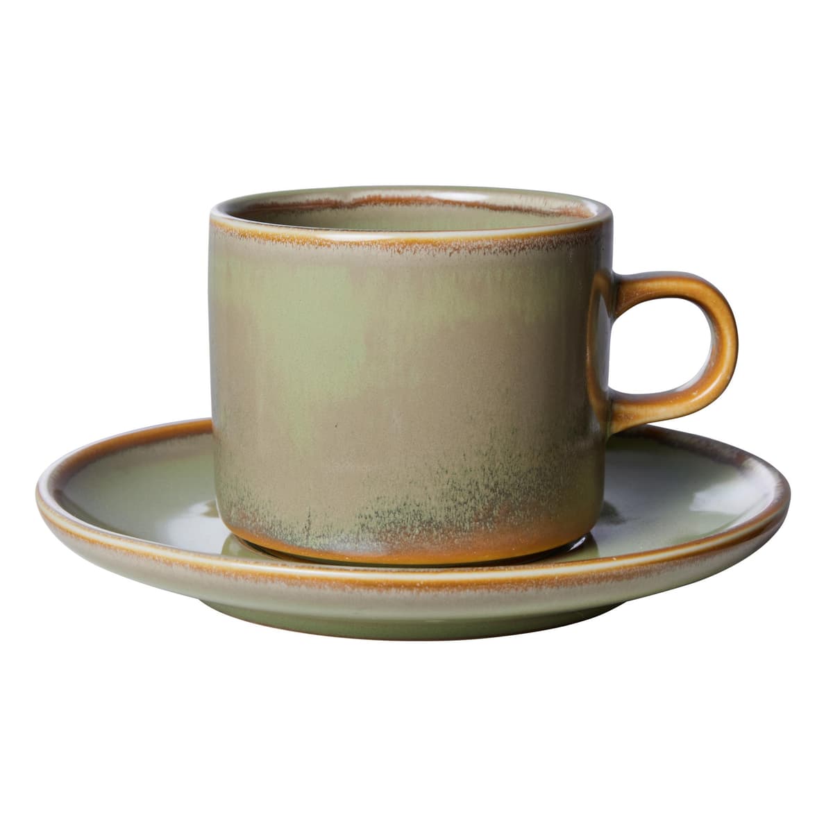 HKliving Chef Ceramic Kop En Schotel Moss Green