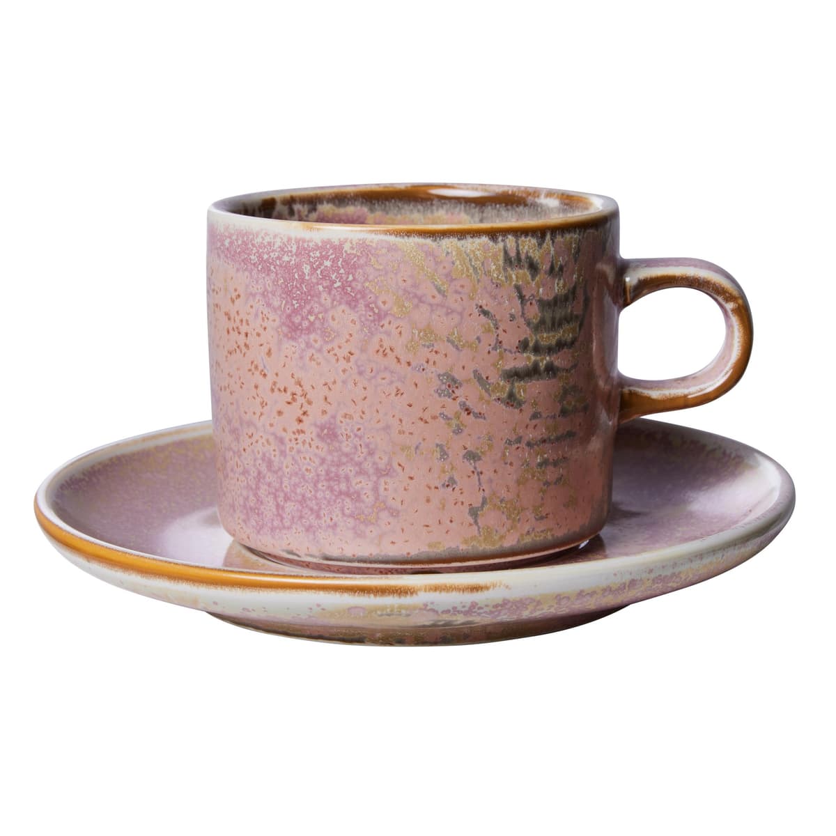 HKliving Chef Ceramic Kop En Schotel Rustic Pink