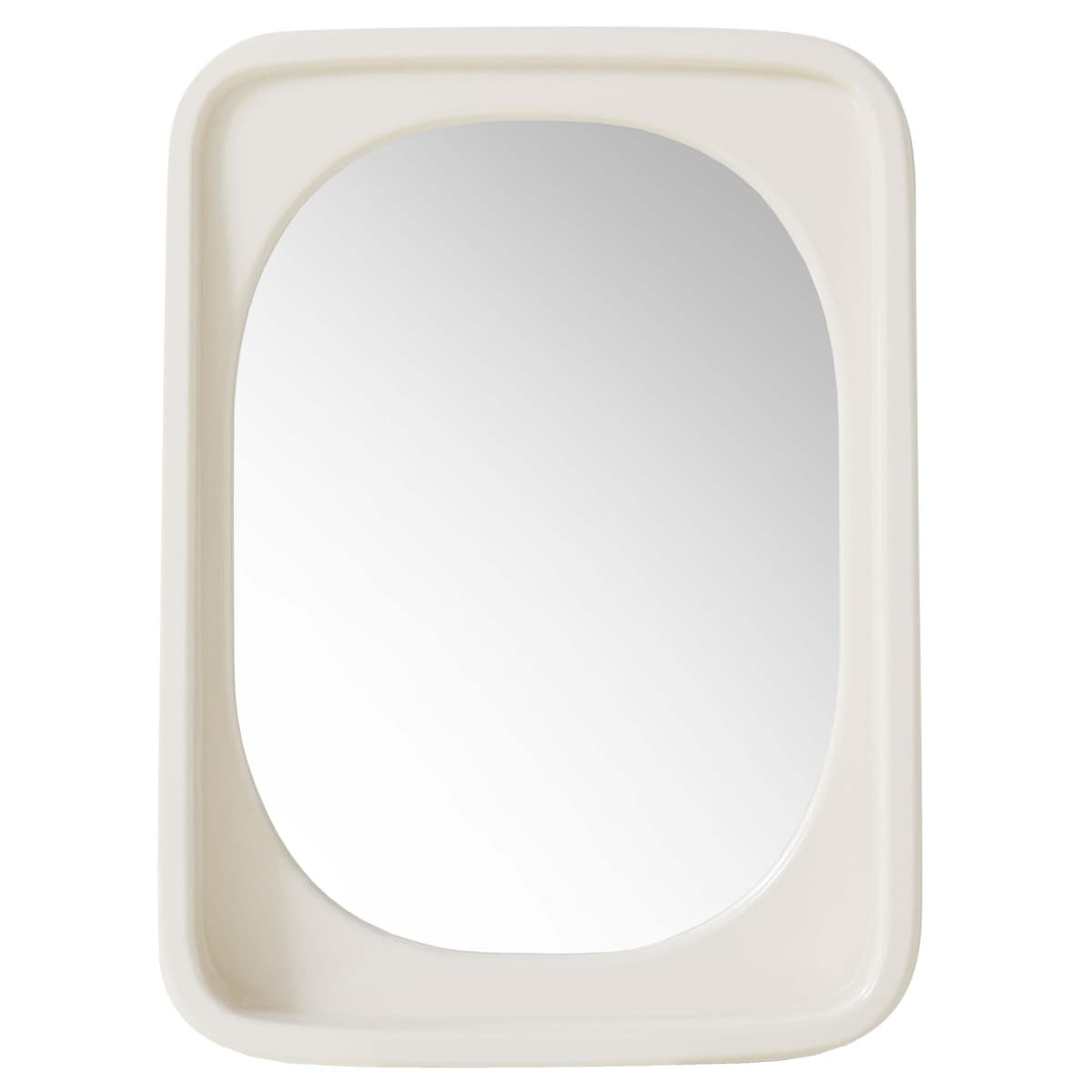 HKliving Curve Spiegel 52x71 Eggshell Glossy