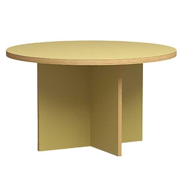 HKliving Dining Table EettafelØ130 Olive