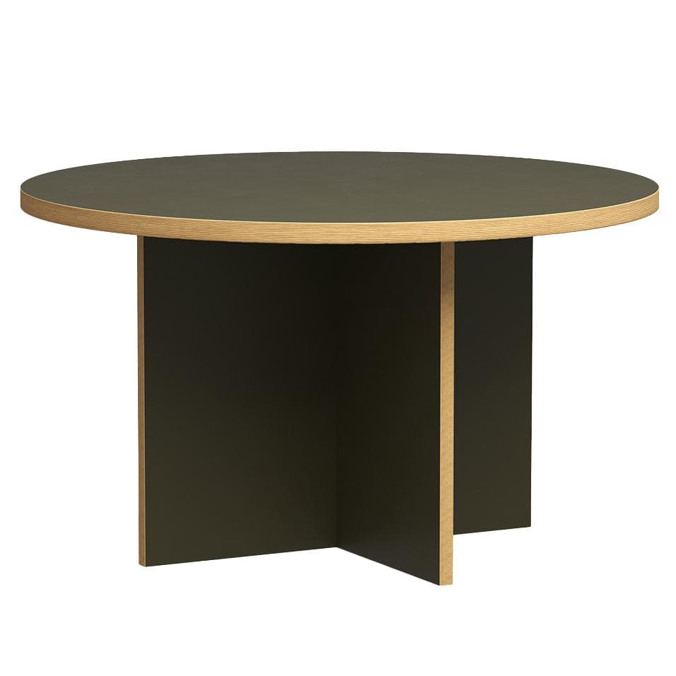 HKliving Dining Table EettafelØ130 Forest