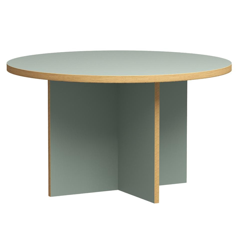HKliving Dining Table EettafelØ130 Pale Green