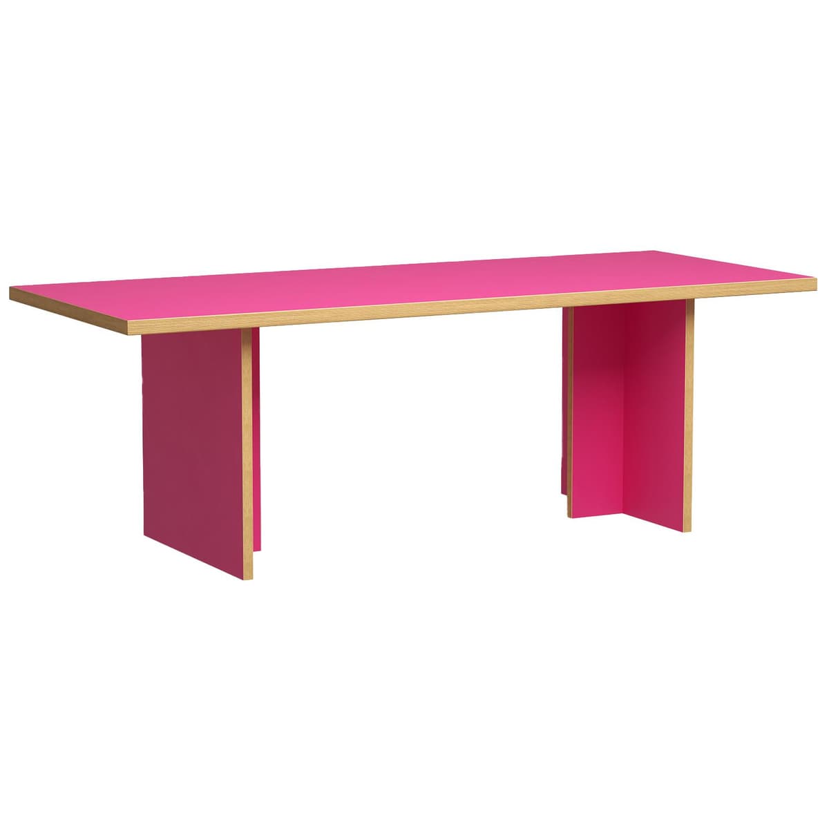 HKliving Dining Table Eettafel 220x90 Raspberry