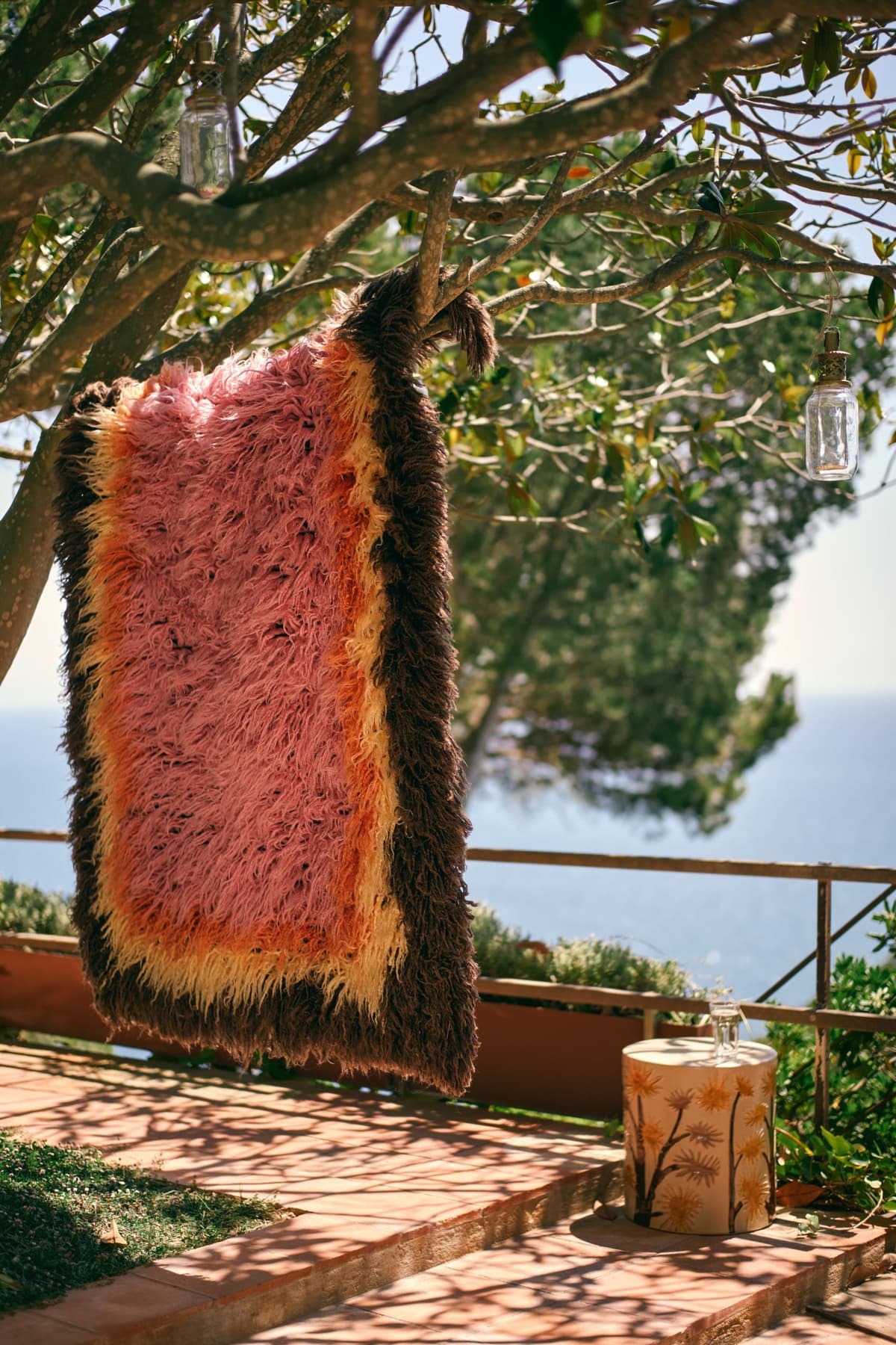 HKliving Earthenware BijzettafelØ40 Coastal thumbnail 2