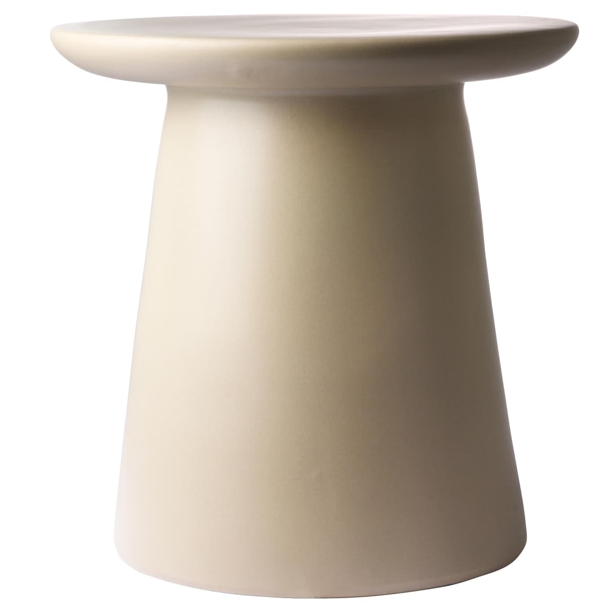 HKliving Earthenware BijzettafelØ40 Cream