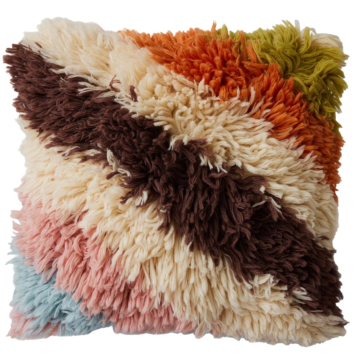 HKliving Fluffy Kussen 55x55 Striped