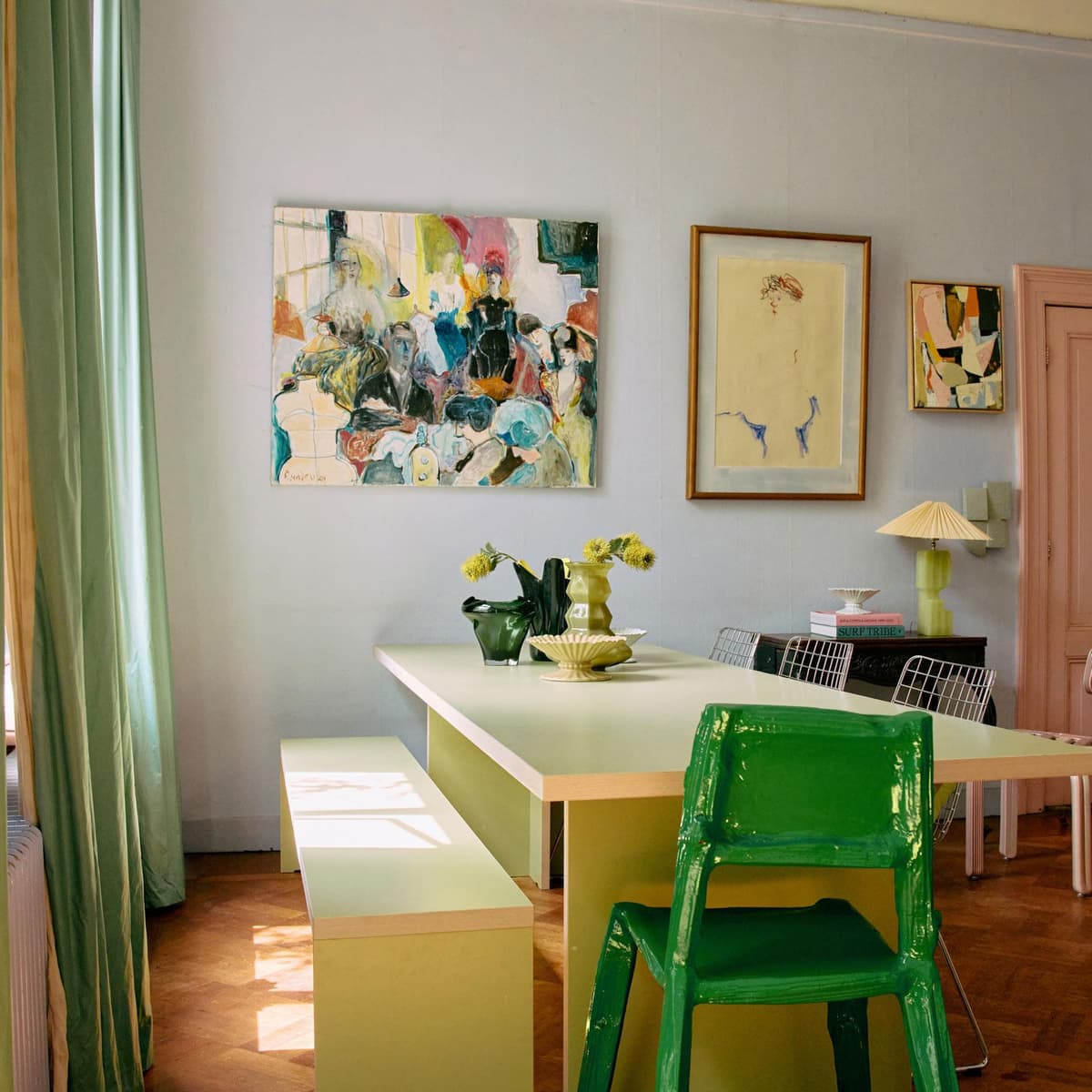 HKliving Folded Vaas M Emerald thumbnail 2