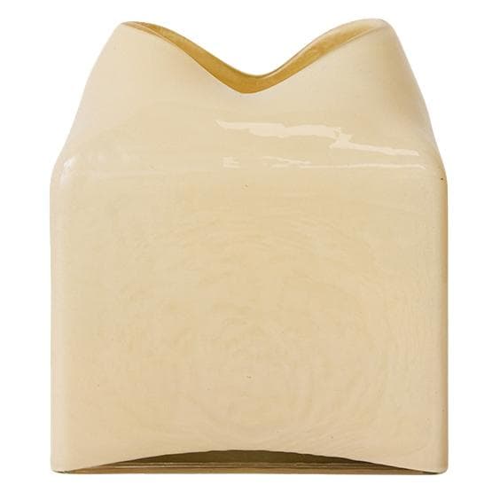 HKliving Forma Glass Vaas Cream