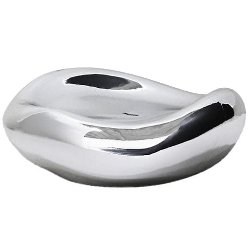 HKliving Gleam Glass Schaal Chrome