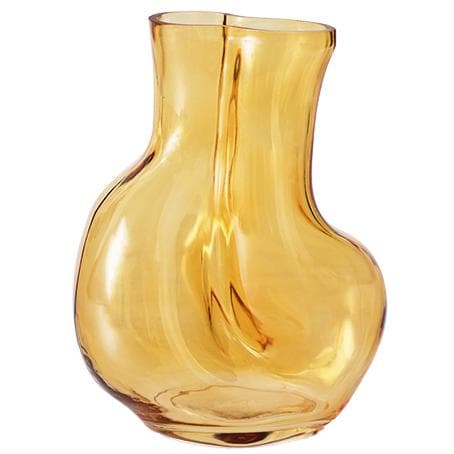 HKliving Gleam Glass Vaas H22 Amber