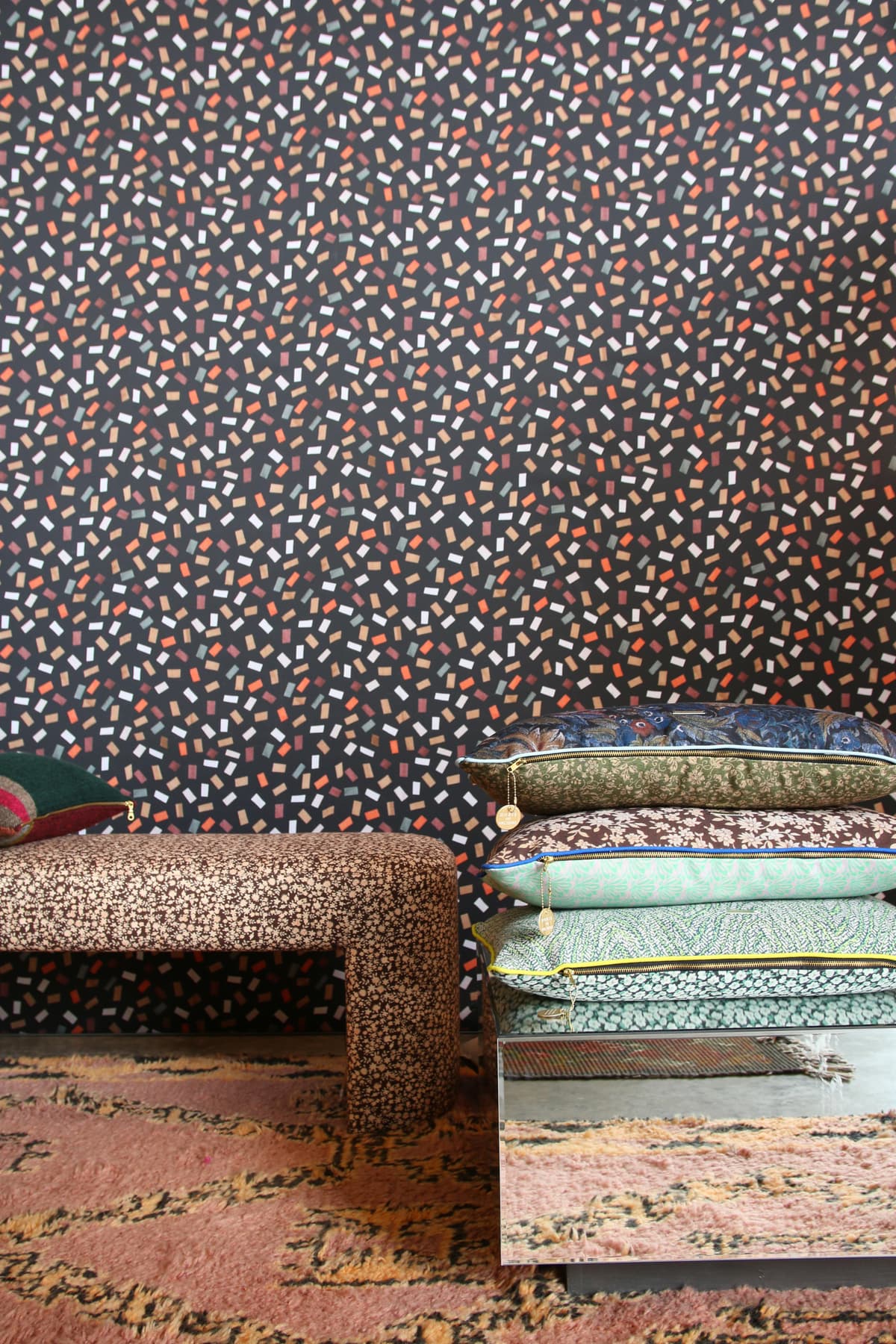 HKliving Mirror Block Bijzettafel 60x60 Nude thumbnail 4