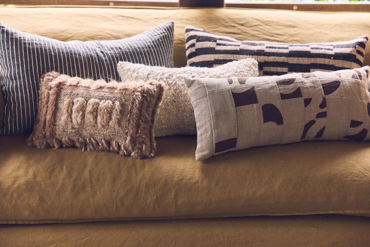 HKliving Natural Monochrome Kussen 70x40 thumbnail 3