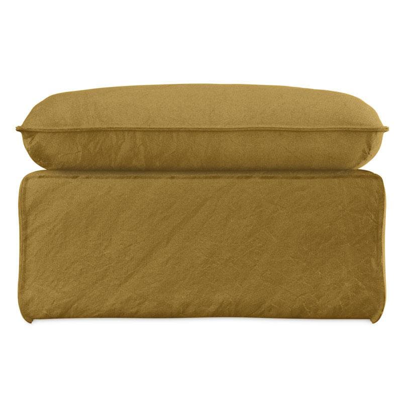 HKliving Nomad Hocker Linen Burnt Ochre