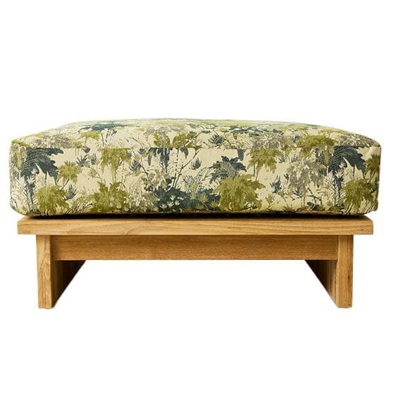 HKliving Outdoor Teak Hocker Botanical