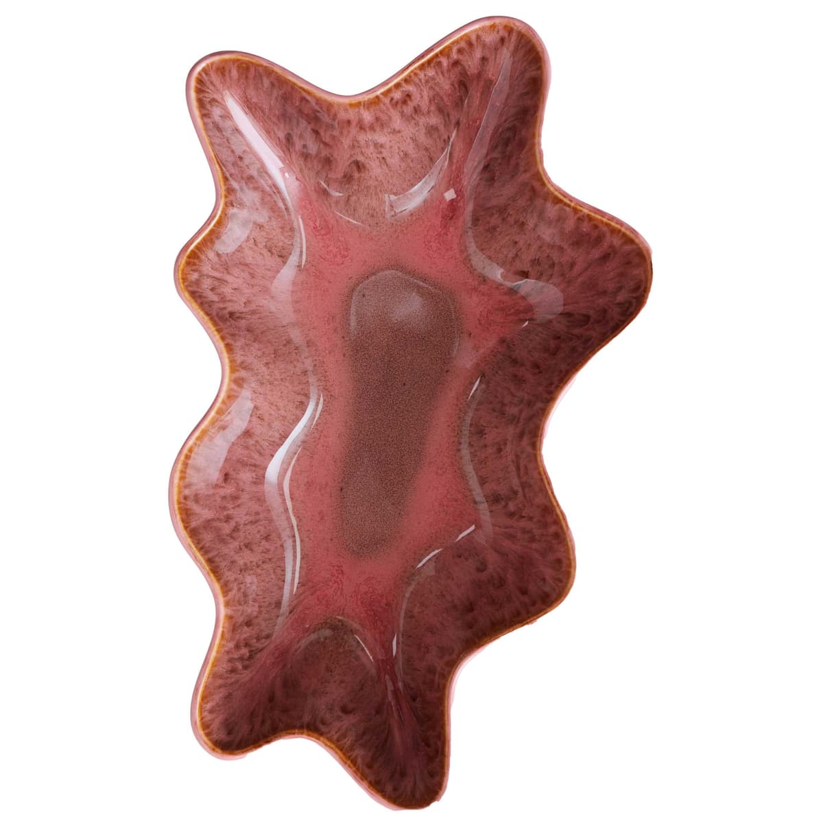 HKliving Shell Serveerschaal 41x22 Coral