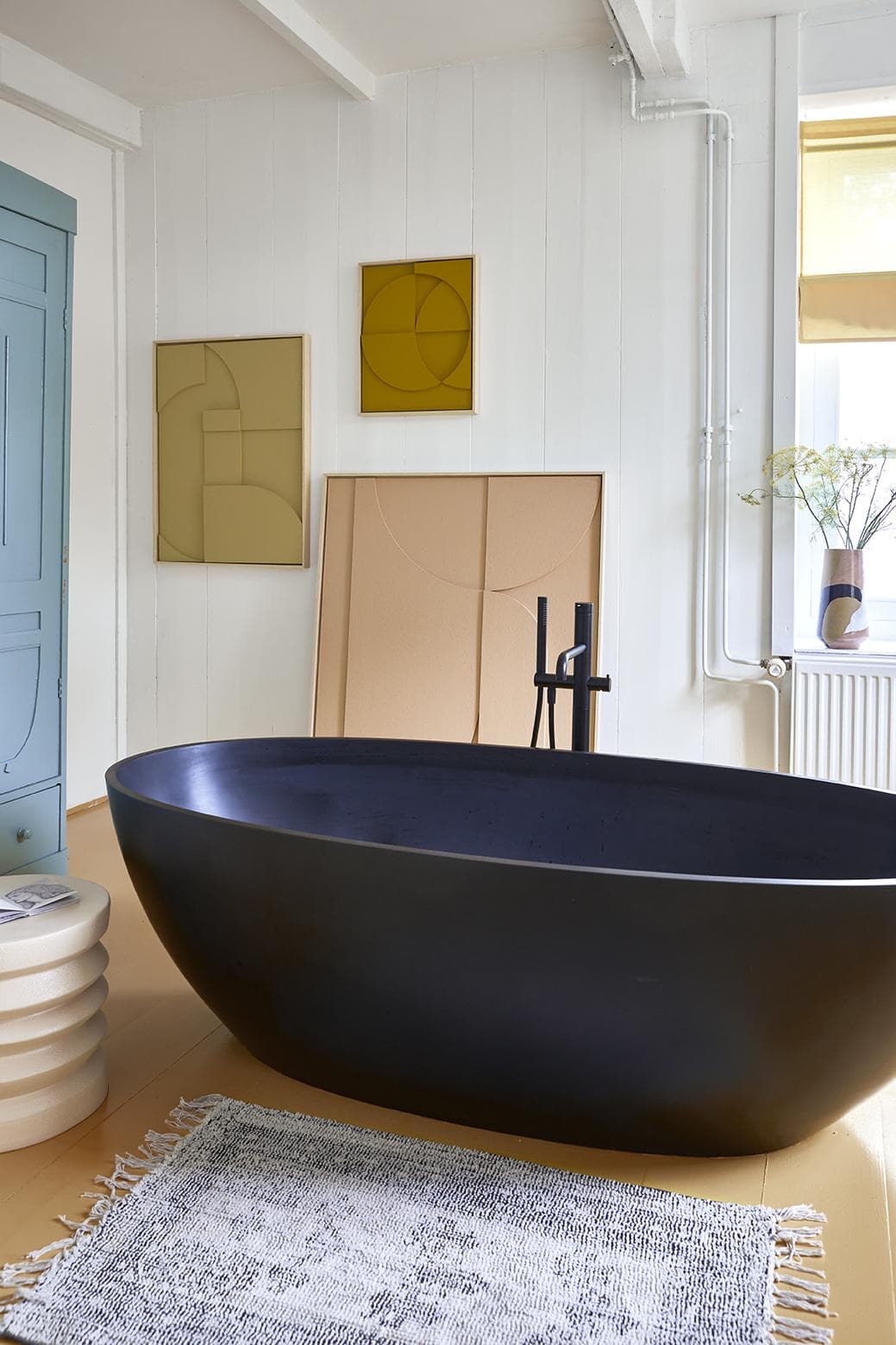 HKliving Stoneware Bijzettafel Cream thumbnail 3