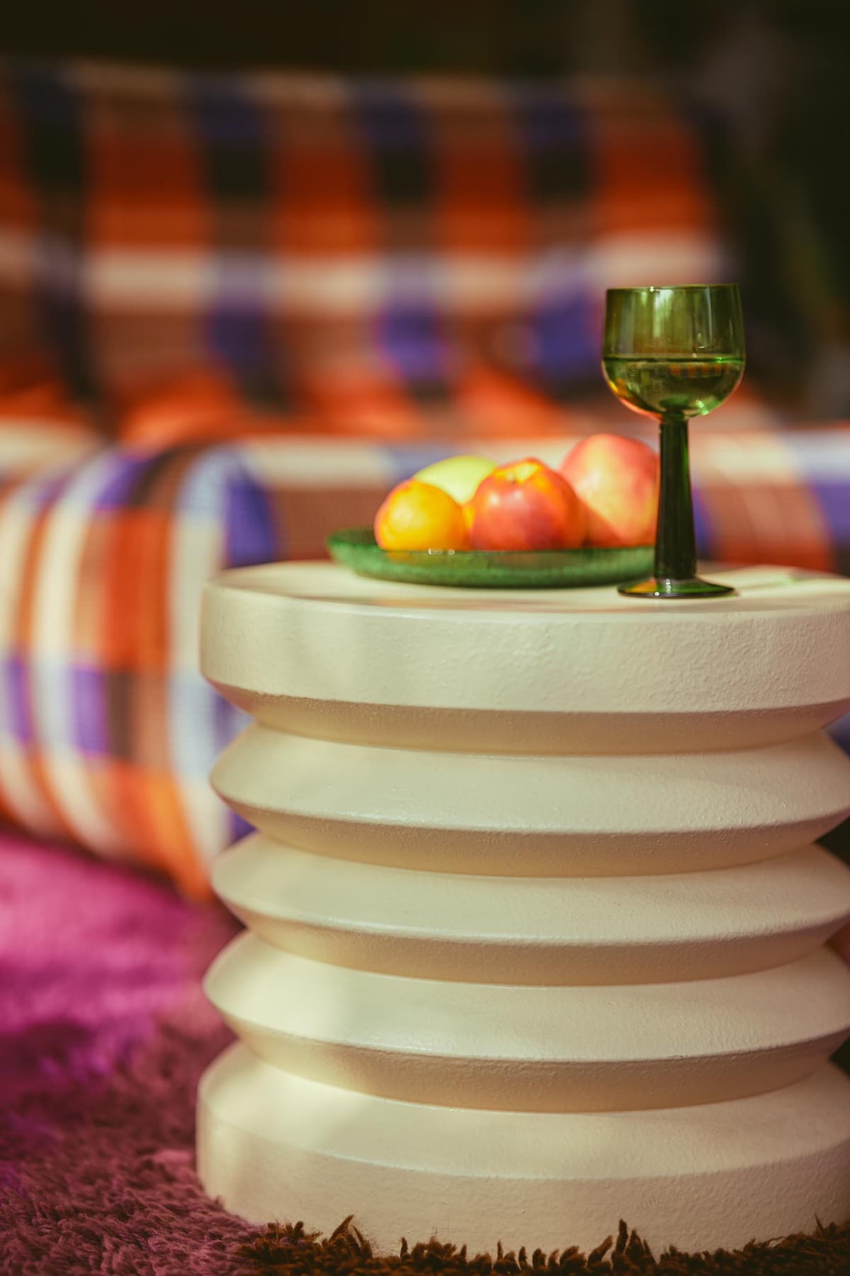 HKliving Stoneware Bijzettafel Cream thumbnail 2