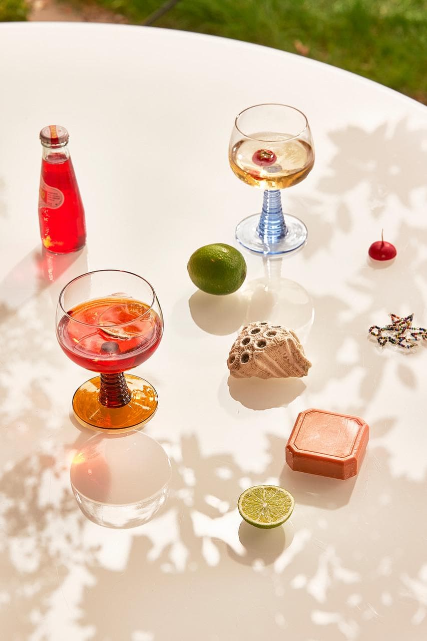 HKliving Swirl High Wijnglas Set Van 4 thumbnail 4