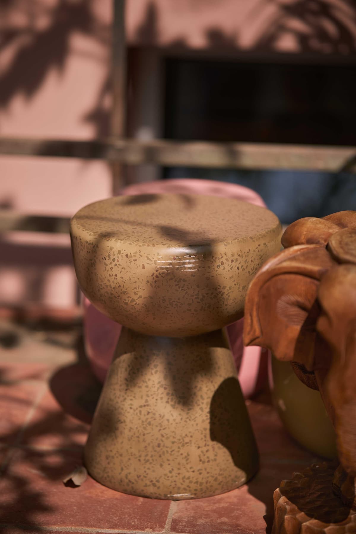 HKliving Terrazzo BijzettafelØ35 White thumbnail 2