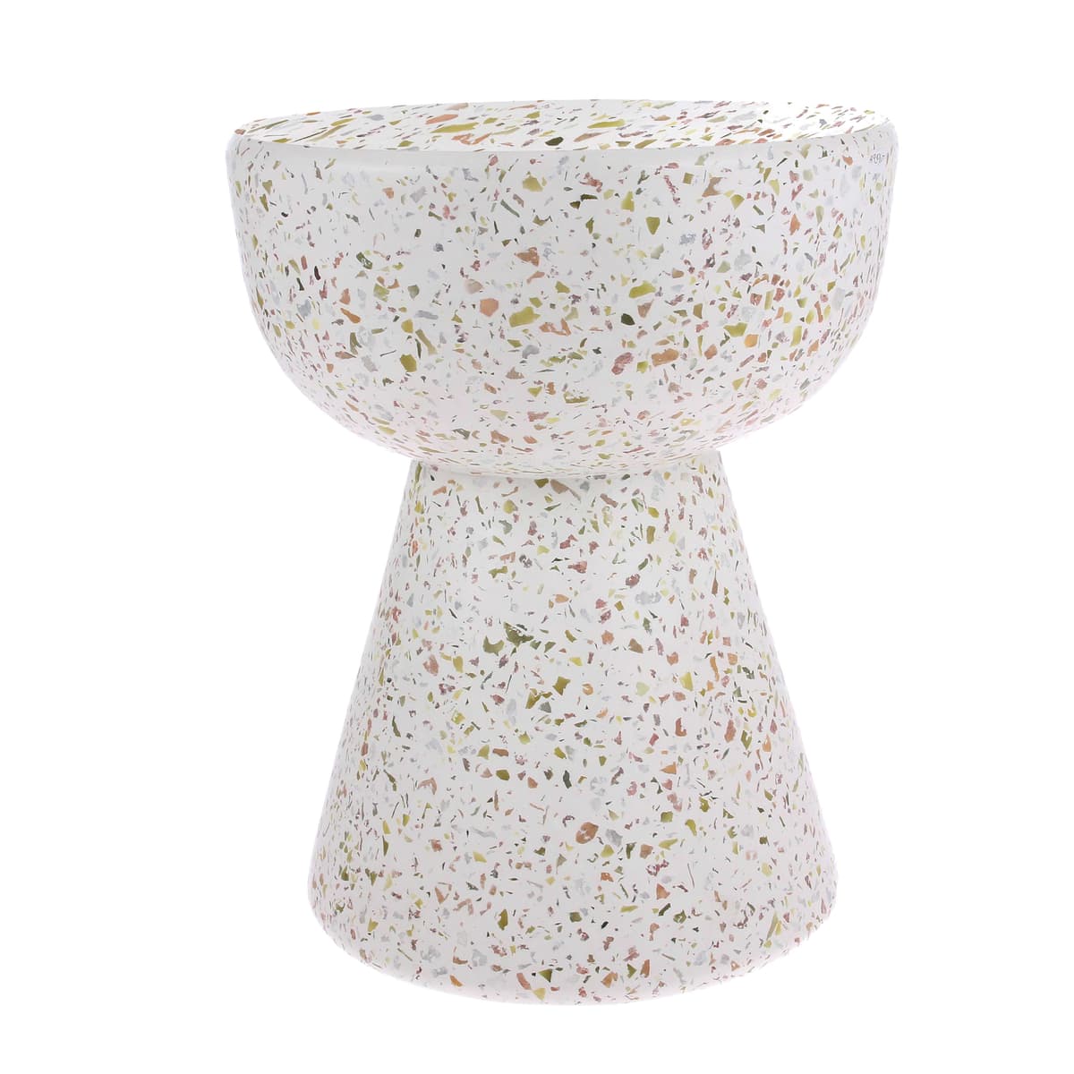 HKliving Terrazzo BijzettafelØ35 White