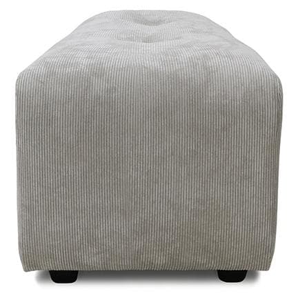 HKliving Vint Hocker Small Corduroy Rib Cream