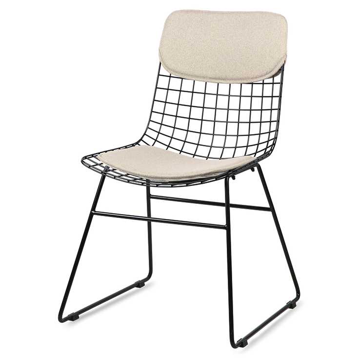 HKliving Wire Stoel Comfort Kit Cream