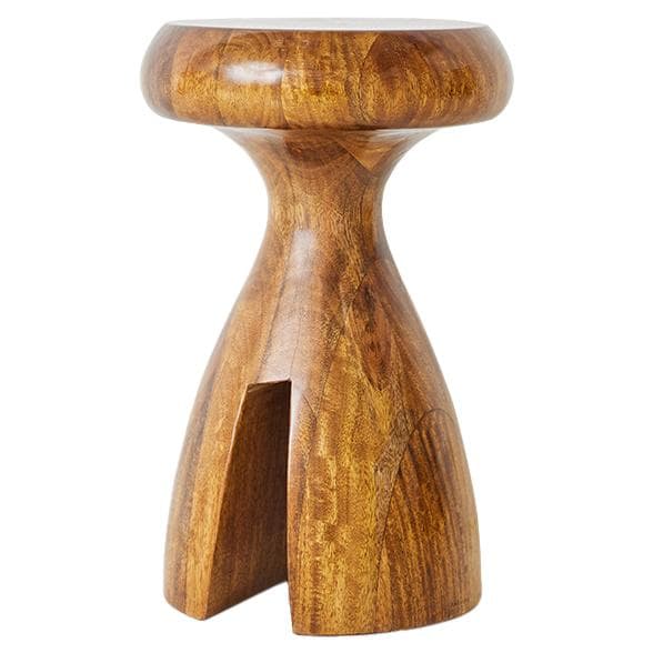 HKliving Wooden Kruk Chestnut