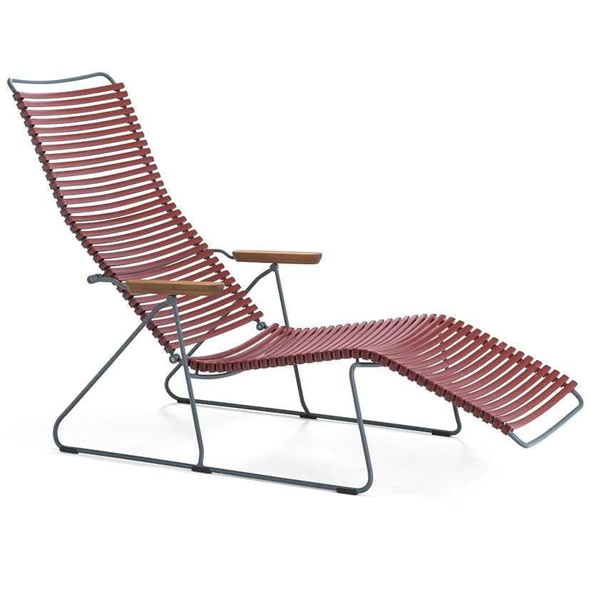 Houe Click Sunlounger Ligstoel Paprika