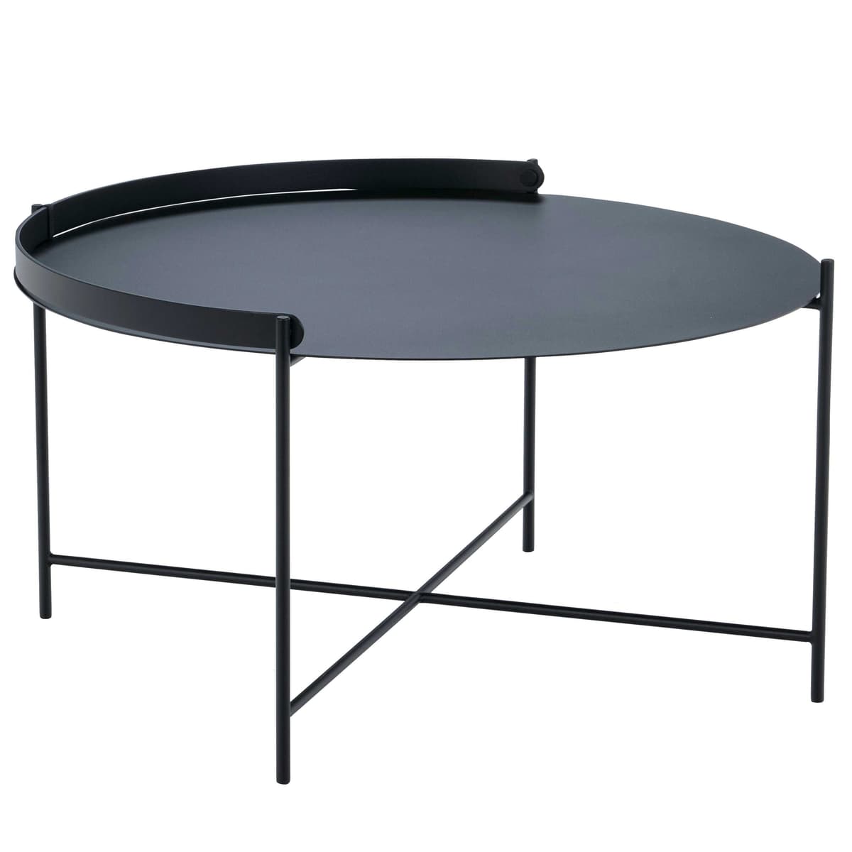 Houe Edge BijzettafelØ76 Zwart