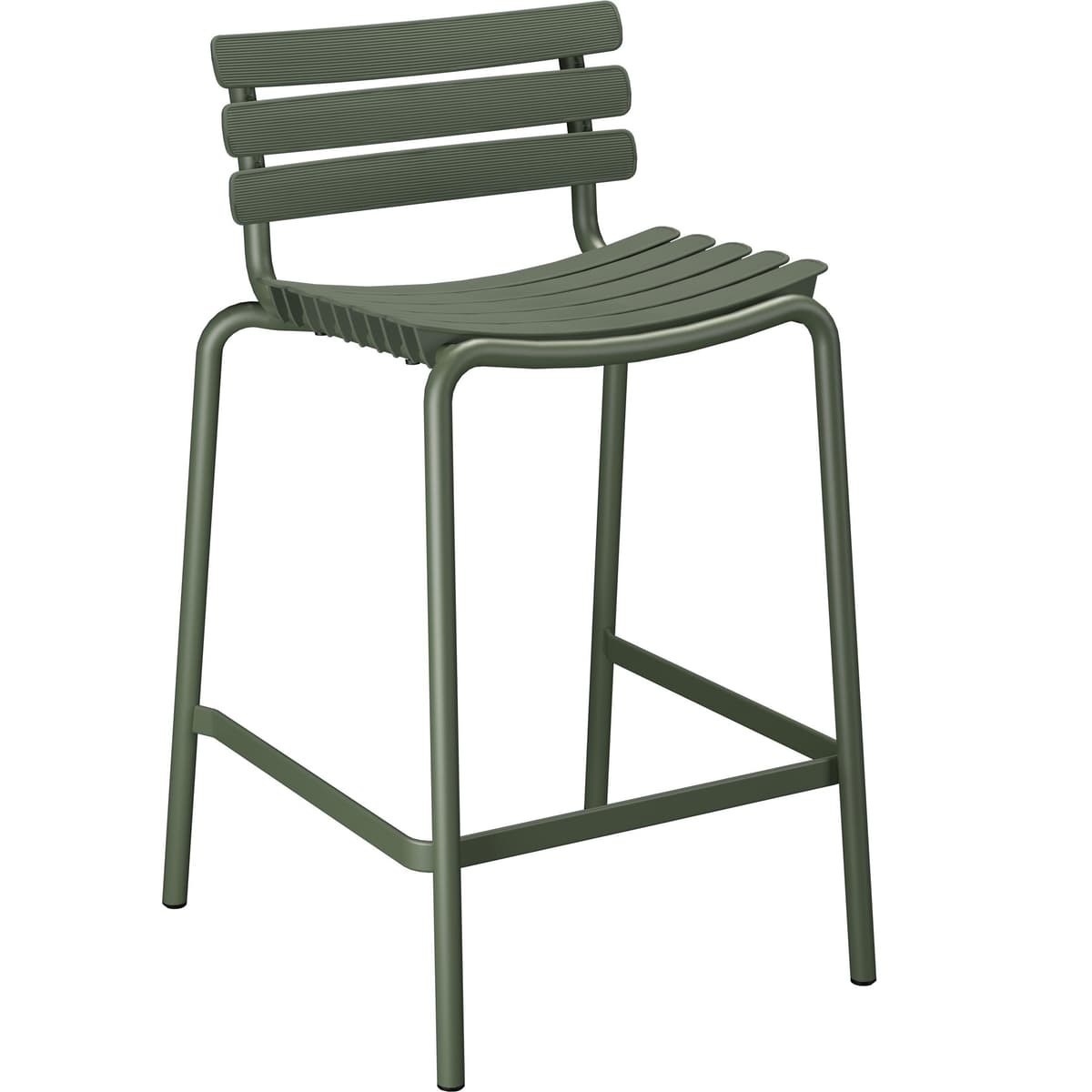 Houe ReClips Counter Barkruk H66 Olive Green