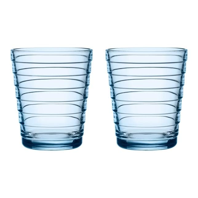 Iittala Aino Aalto Glazen 22cl Set Van 2 Aqua