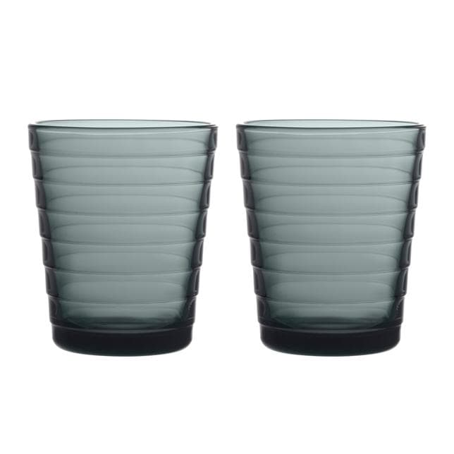 Iittala Aino Aalto Glazen 22cl Set Van 2 Donkergrijs
