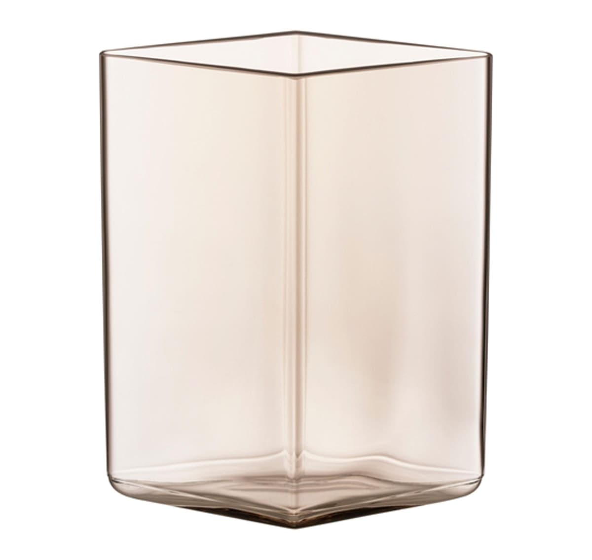 Iittala Ruutu Vaas Glas 11,5x11,5 Linnen