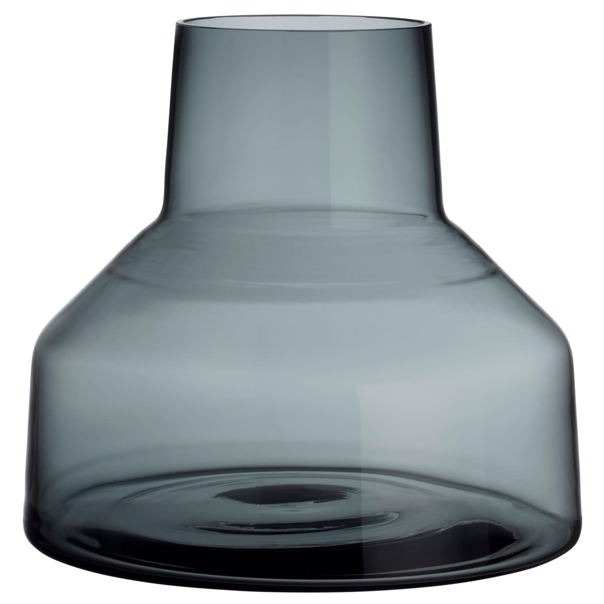 Iittala Solare Vaas Low Steel Grey