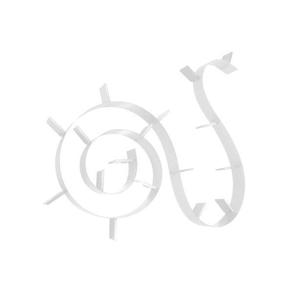 Kartell Bookworm Wandplank 17 Boeksteunen Wit