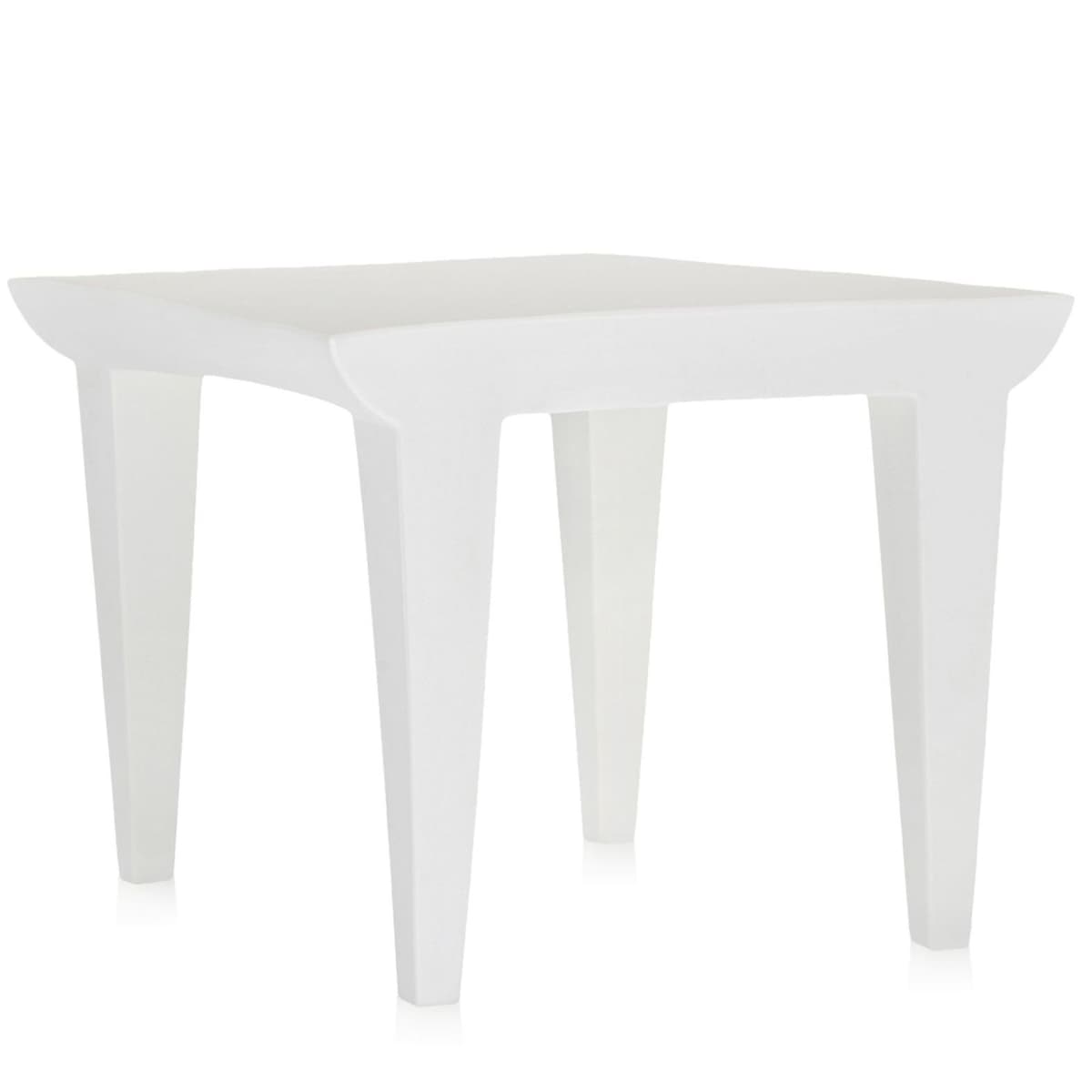 Kartell Bubble Club Tafel Bijzettafel 52x52 Zinkwit