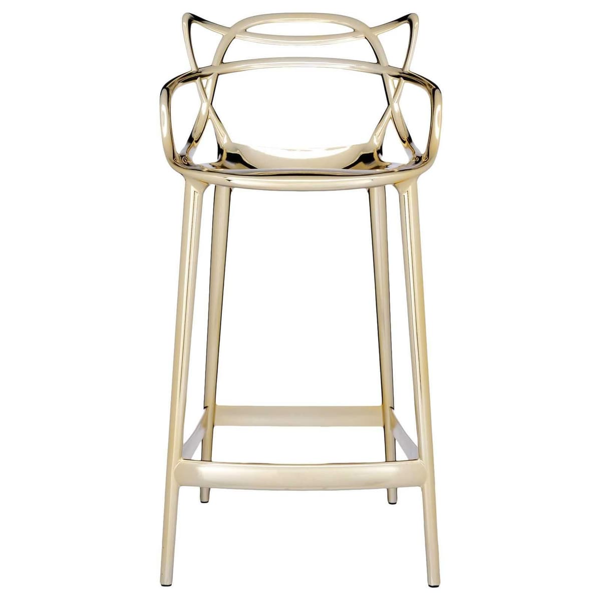 Kartell Masters Metallic Barkruk 65cm Goud