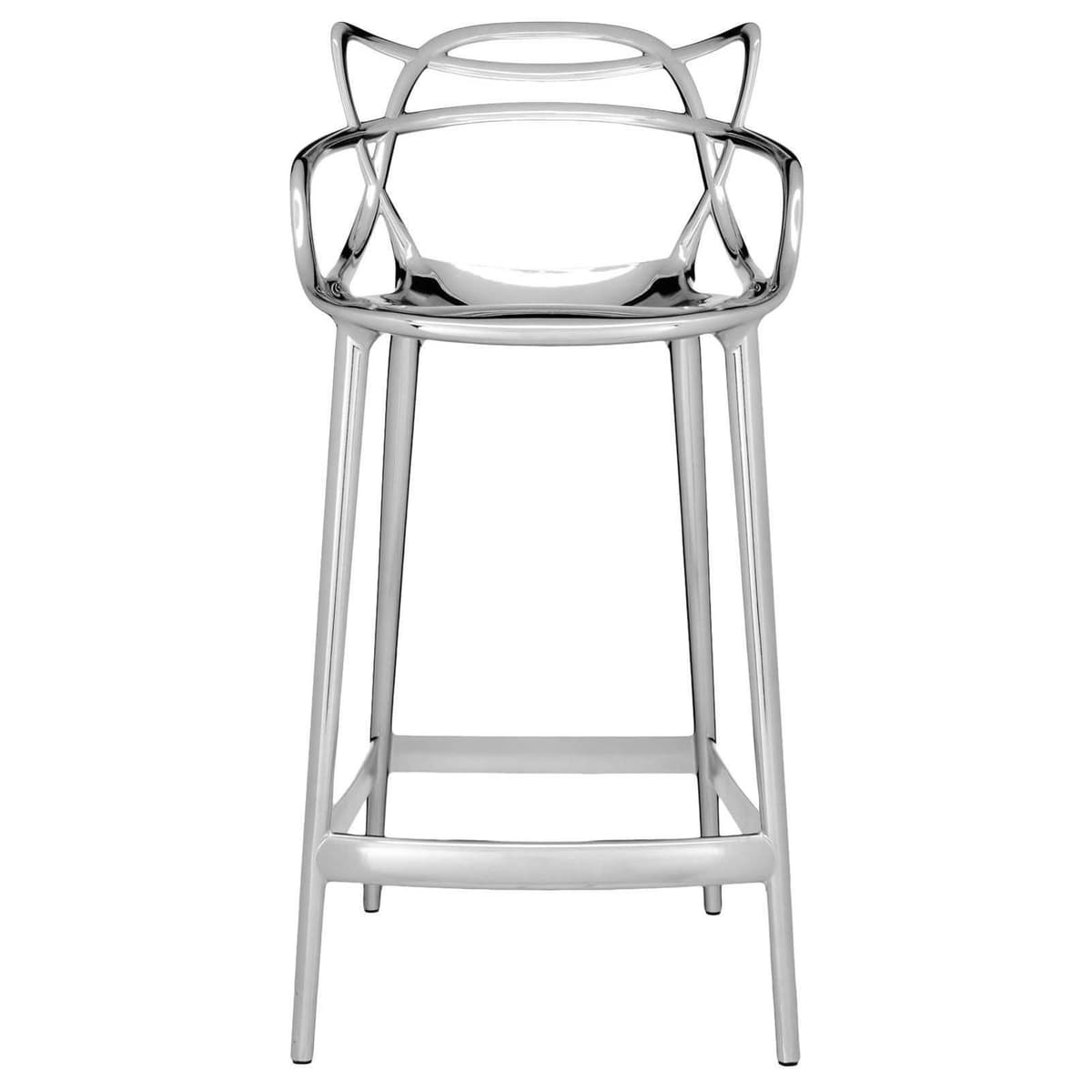 Kartell Masters Metalic Barkruk 65cm Chroom