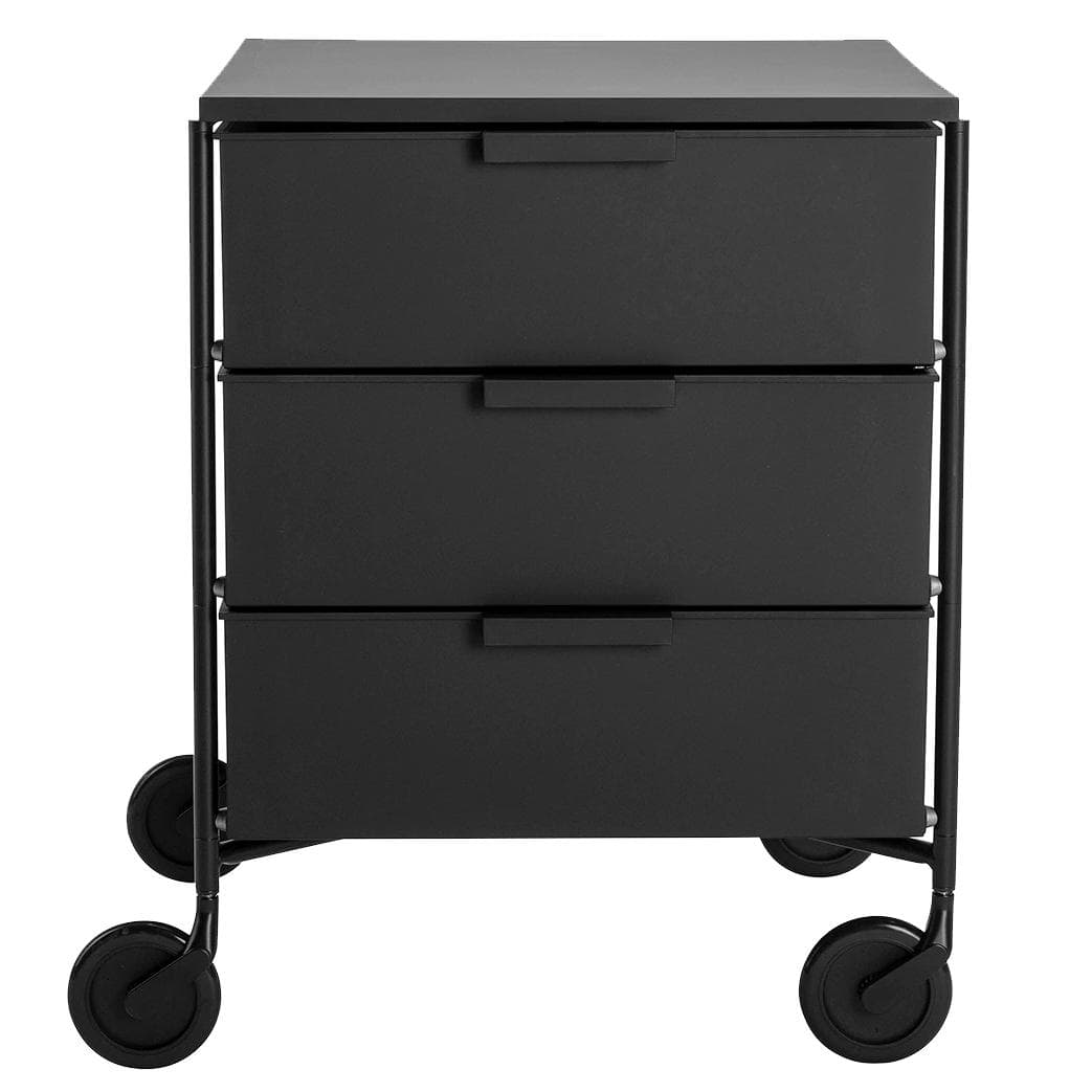 Kartell Mobil 3 Trolley Mat Zwart