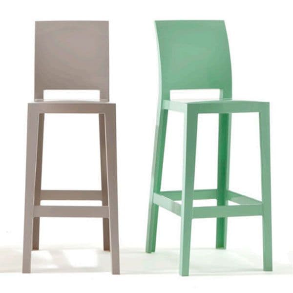 Kartell One More One More Please Vierkant Low Zwart Barkruk thumbnail 4