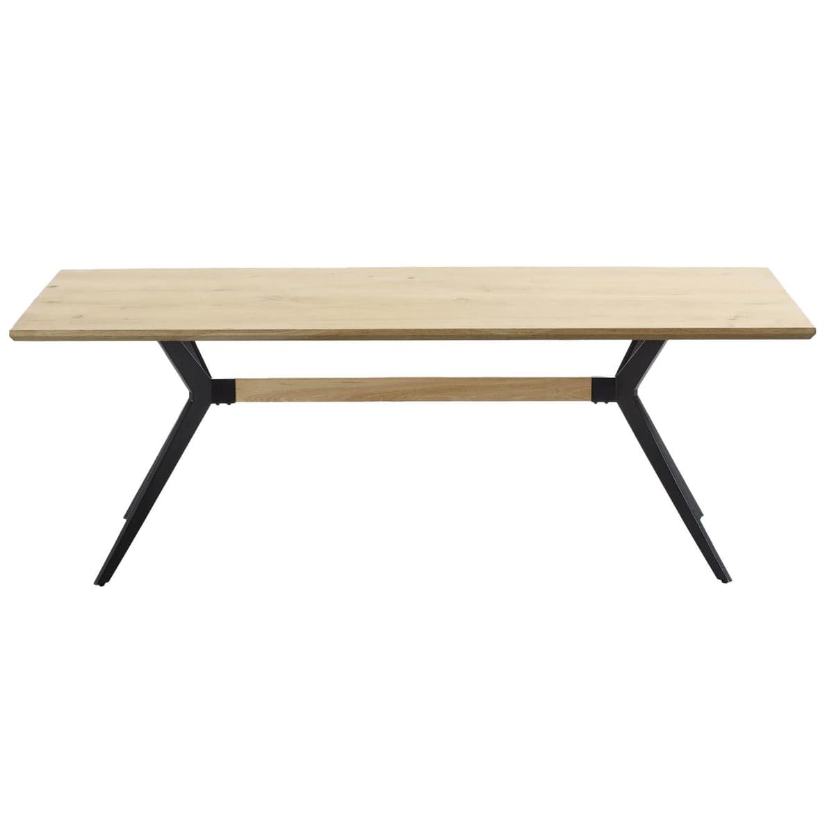 Kave Home Amethyst Eettafel 160x90 Eikenfineer Wit