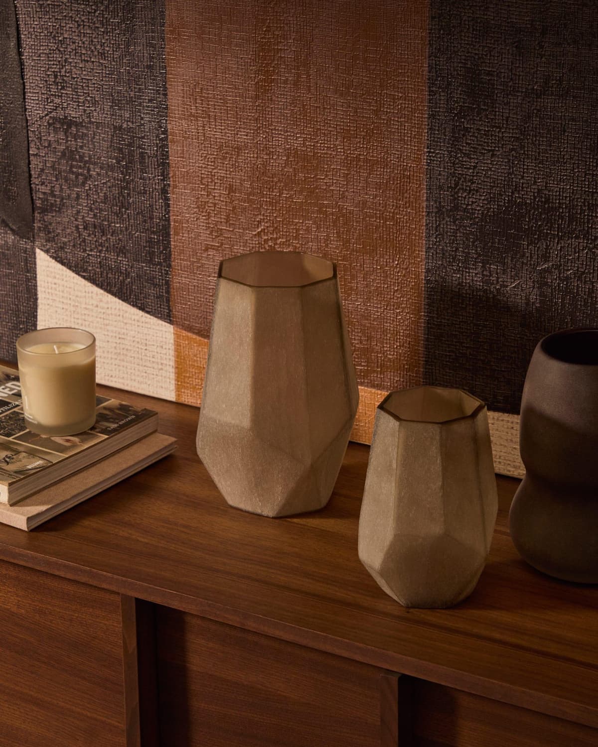 Kave Home Arai Vaas H16,5 Grijs thumbnail 4